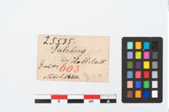 Etikett zu Bronzebrillenfibel (NHMW-PRAE-025535)